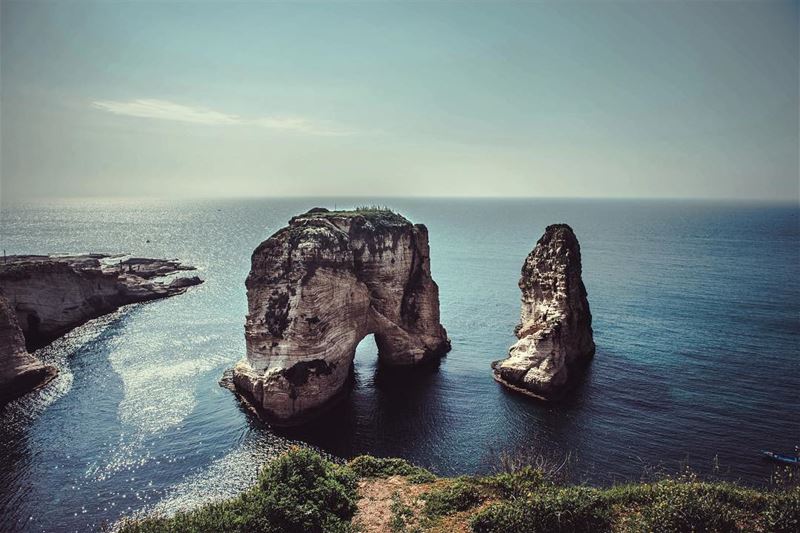 Pigeon Rock in Beirut 🇱🇧🕊  lebanon  liban  beirut  bejrut  beyrouth ... (Pigeon Rock)