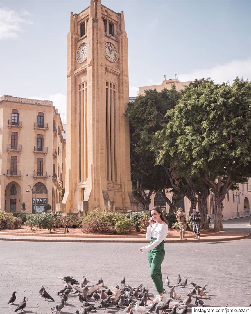 Pigeons thinks I'm really Coo - L ! pigeonpunsTaken by @laladanaolabi (Downtown Beirut)