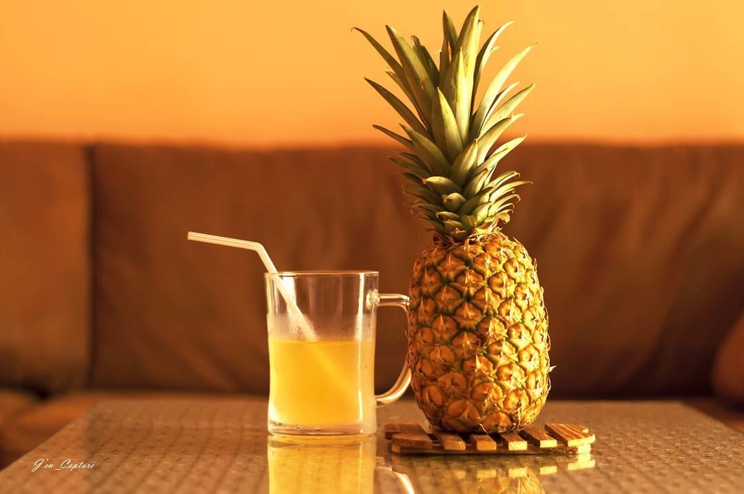 Pineapple🍍••• Pineapple  exotic  fruit  drink  nikon  NikonDSLR ... (Achrafieh, Lebanon)