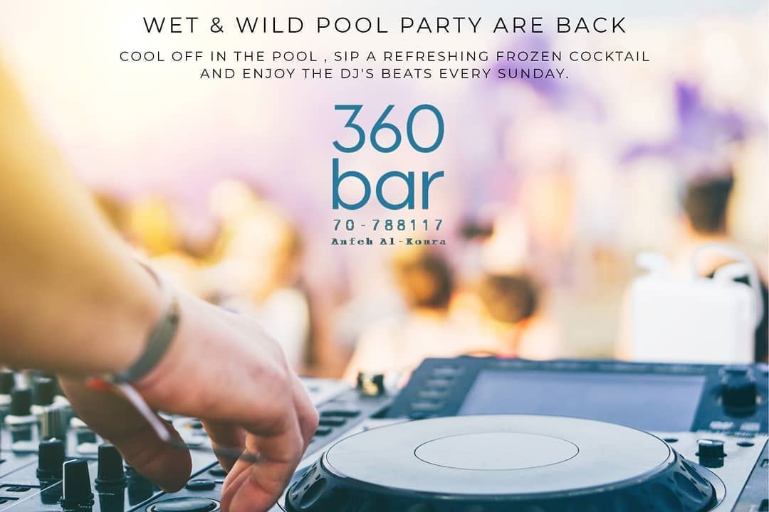 Pool Party Are Back , Enjoy the Dj's beats Every Sunday!!!@360_poolbar@ma (360 Bar)
