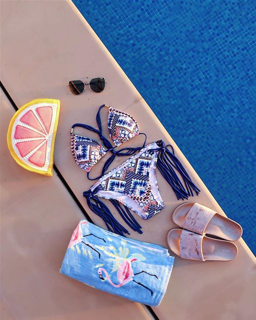 Poolside essentials ☀️☀️...... ootd  lotd  ootdshare ... (Koura)