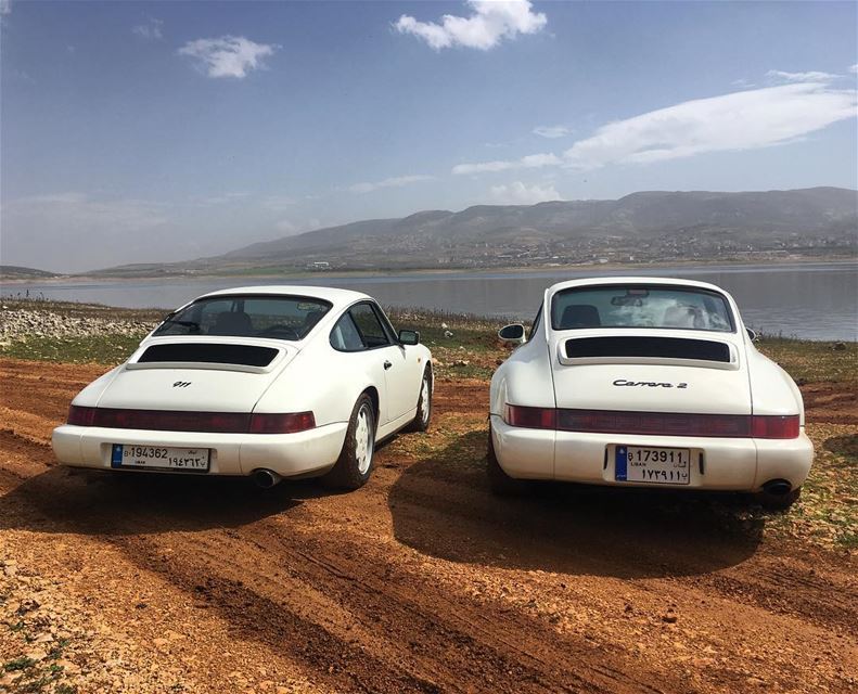  porsche  964  white  pair   911  carrera  sundayride  porscheclassic ...