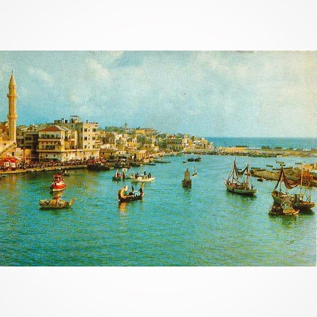 Port Of Saida In 1961 .