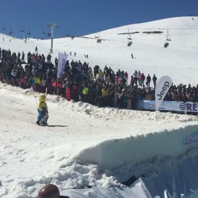 Positive vibes today all around @livelovemzaar with the amazing people behind @redbullleb 's jumpandfreeze and the minions.. Full event on SNAPCHAT: LiveLove_Beirut (Mzaar 2400m)