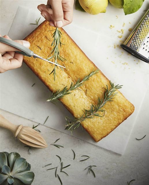 Posts I like to share in the  morning! Not only this lemon rosemary cake... (Joe Khoury Studio)