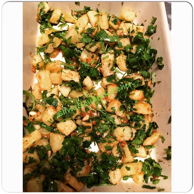  potato  coriander  spicypotatoes  batataharra  lebanon  food  instafood ...