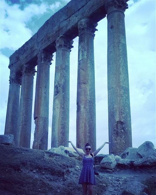 Power of God ✌ stephanie  photogrid  trip  family  friends  bestmoment ... (Baalbek Temple)