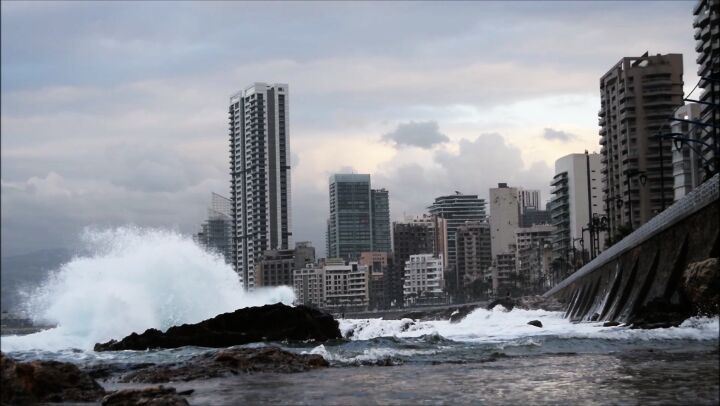 Power of nature...  sea  storm  lebanon  manara  beirut  livelovebeirut ...