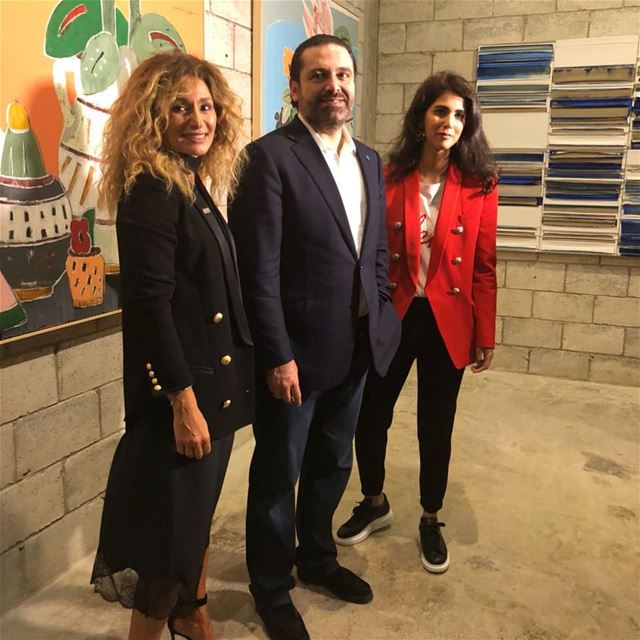 Prime Minister @saadhariri at the inauguration of The Urban Experience art...