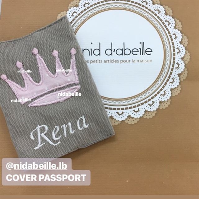 Princess on board 💖order your cover passport! Write it on fabric by nid d'