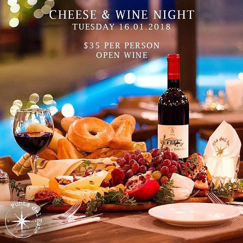 @puntadelestelb -  Punta's Cheese & Wine Tuesday Nights! Enjoy a platter... (Punta Del Este)