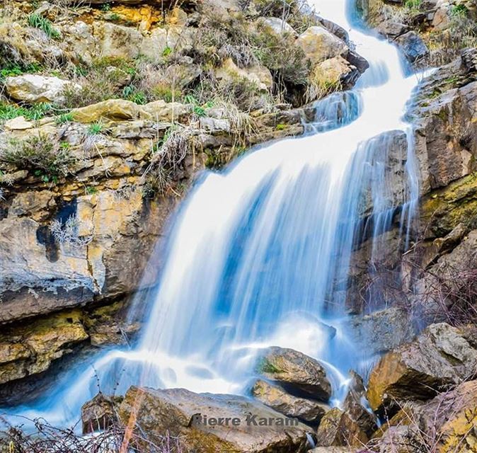  qartaba  waterpower  waterfall  longexposure  picture  water  lebanon ... (Qartaba)