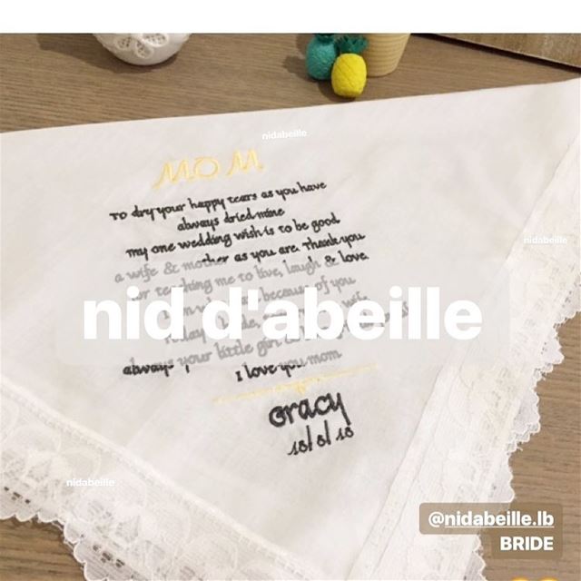 Queen of our 💛Write it on fabric by nid d'abeille  bride  bigday ...