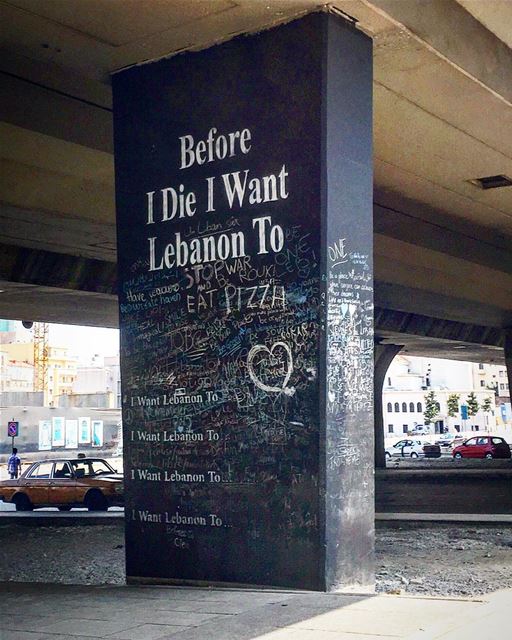 R.I.P beautiful soul @beatnikart 💔 .. Before I die I want Lebanon to....... (Beirut, Lebanon)