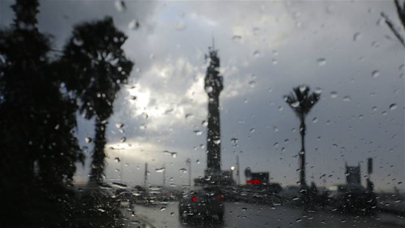 Rain on Beirut Lighthouse... lebanon  lebanontimes  lebanon_hdr ... (Beirut, Lebanon)