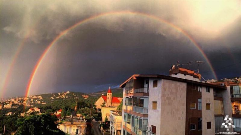  rainbows n Beirut mountlebanon livelovelebanon  nature sunset...