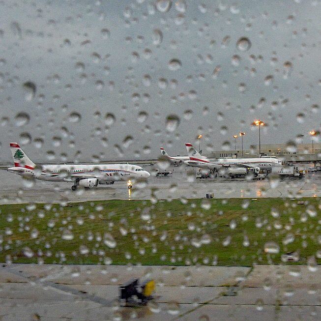  raining its good for winter 🌧 lebanon  beirut  livelovebeirut ... (Beirut–Rafic Hariri International Airport)