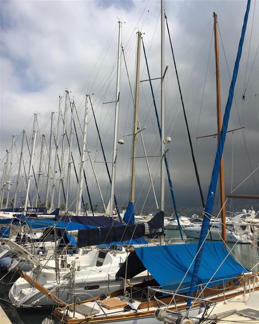 Rainy day  boats  masts  clouds  marina  ig_mood  ig_lebanon ...