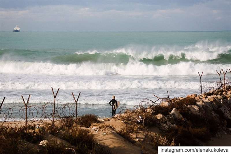 Rainy morning at  mustafasaframe @surflebanon⠀ surf  surfing ... (Surf Lebanon)