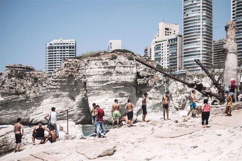  rauche  lebanon  beirut  mediterranean  summer  swim  diving  crew  fuji ... (Beirut, Lebanon)