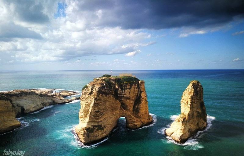  rawche lebanon beirut skylovers photooftheday cloudy igersbeirut ... (Beirut, Lebanon)