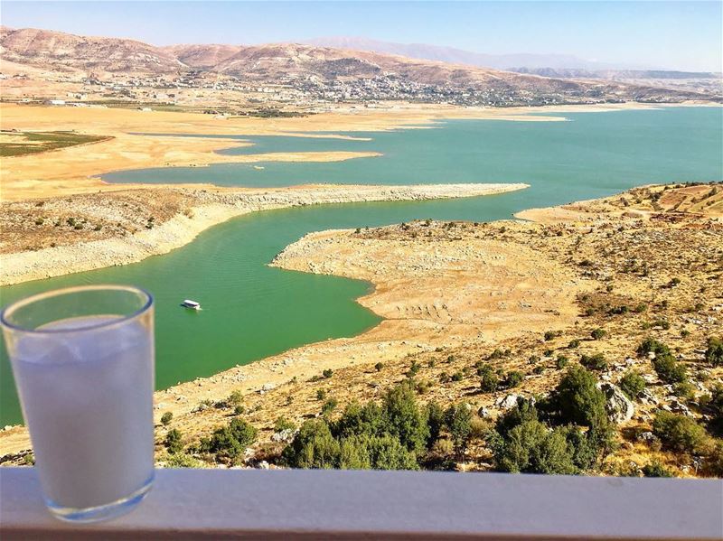 Ready for the weekend??? 🍻 🍻  insta_lebanon  ig_lebanon  lebanon_hdr ... (Lake Qaraoun)