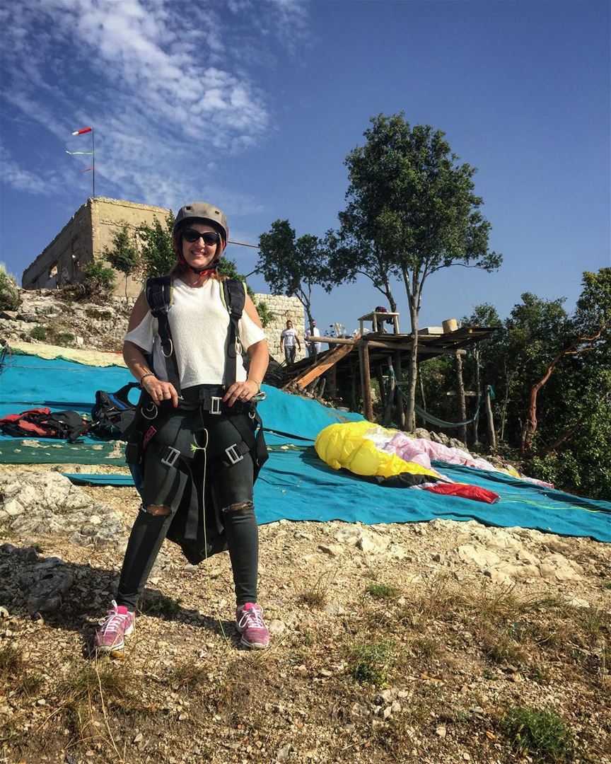 Readyyyy 😍  adventure  hobby  paragliding  lebanon sport  fun  love ... (Ghosta, Mont-Liban, Lebanon)