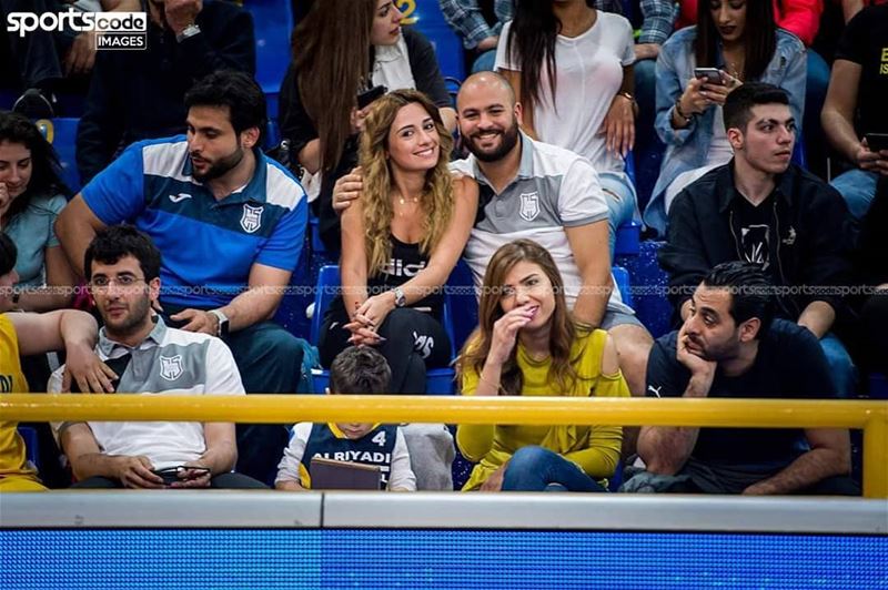 Real women watch basketball!📷 by @sportscode.images / @lararapguirlian... (Al Riyadi Beirut Club)