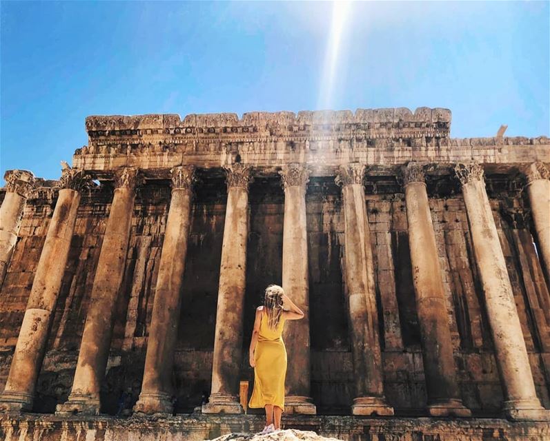 Reflecting never gets old, even fot the sun 🌞 ... (Baalbek, Lebanon)