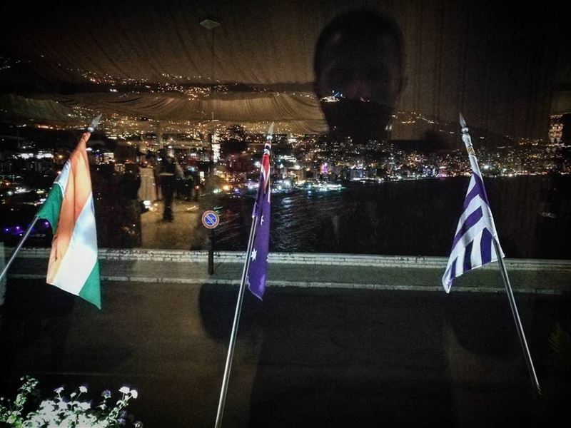 Reflection Selfie with Jounieh, from my flag's point of view -  ichalhoub...