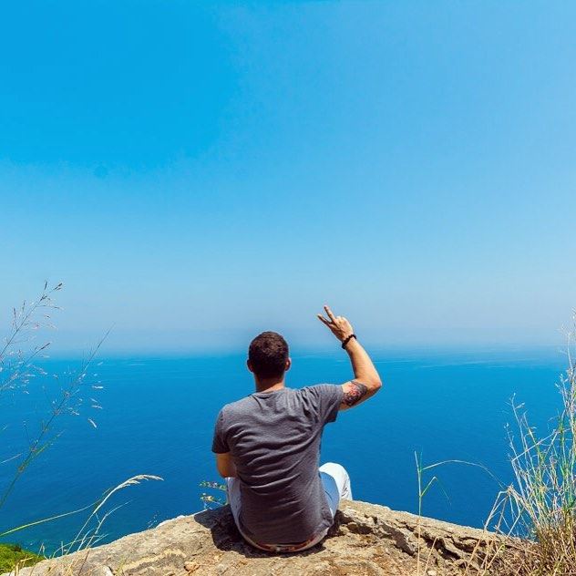 Relaxing at the edge of the world. ••••• iglebanon  lebanon_ig ... (Saydet El Nourieh)