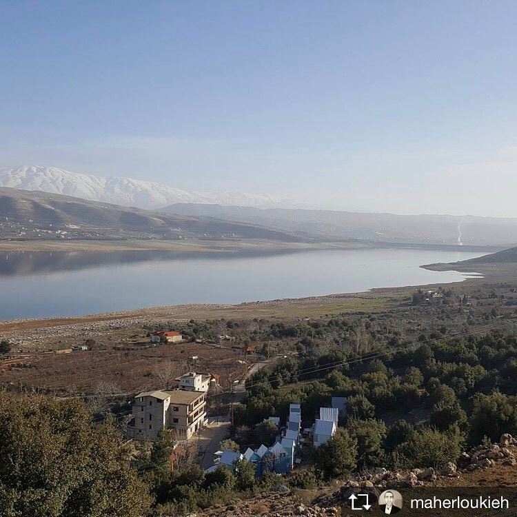 Repost from @maherloukieh   saghbine  qaraounlake  westbekaa  landscape ... (Saghbîne, Béqaa, Lebanon)