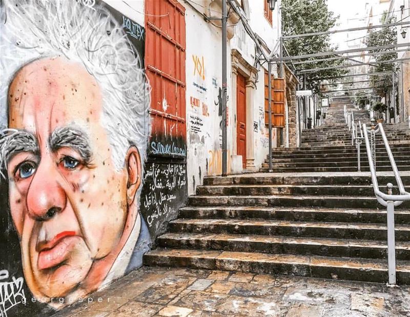  Repost @georgesper (@get_repost)・・・St. Nicolas Stairs, Gemmayze Beirut � (Beirut, Lebanon)