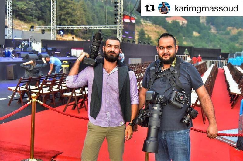  Repost @karimgmassoud👏🏻The power team: media & photography 🎥 📸📺... (Ehdeniyat International Festival)