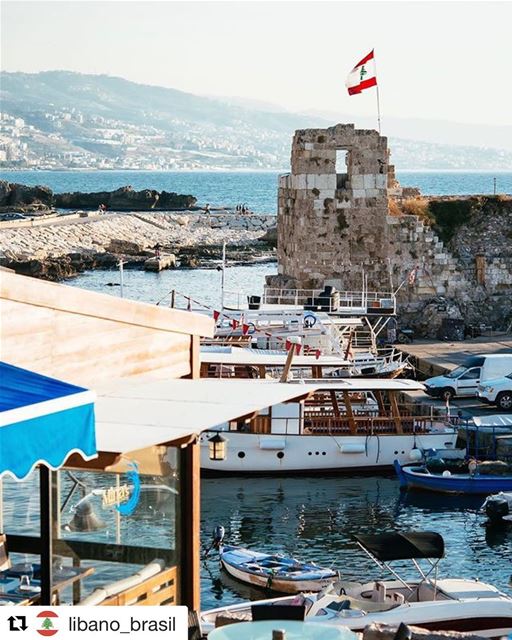  Repost @libano_brasil Compartilhamos esta linda foto do Líbano para... (Port Byblos)