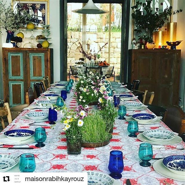 Repost @maisonrabihkayrouz ・・・BREAK-LONGING A DOUMA @soukeltayeb / SUNDAY... (Beit Douma)