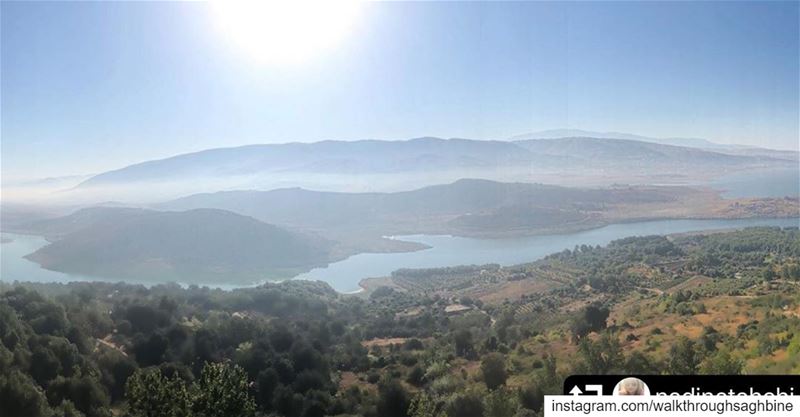  repost @nadinetahchi・・・Saghbine ☀️  lake  nature  trees  sky  sun ... (Saghbin, Béqaa, Lebanon)