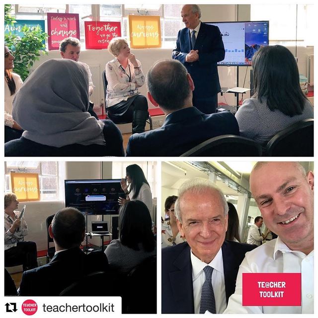  Repost @teachertoolkit (@get_repost)・・・‪Good to meet Marwan Hamadé,...