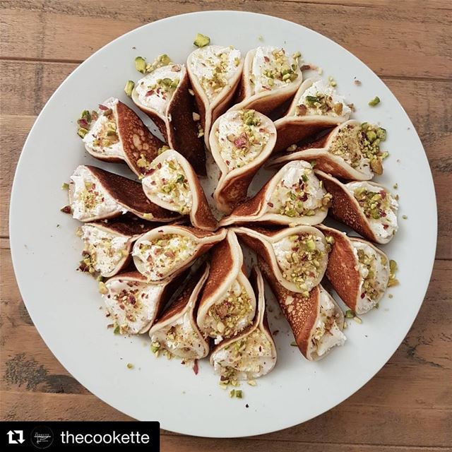  Repost @thecookette (@get_repost)・・・Atayef🌸Atayef are lebanese...