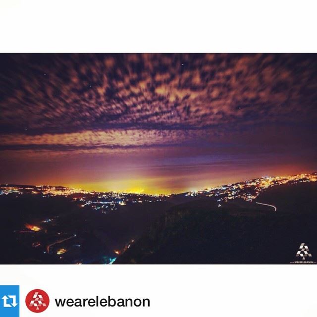  Repost @wearelebanon with @repostapp. ・・・ Stunning night view from... (Kfaraakab)