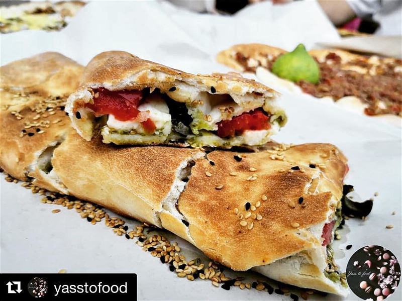  Repost @yasstofood with @get_repost・・・Halloumi Pesto 😍Very... (Rashet somsom - رشة سمسم)