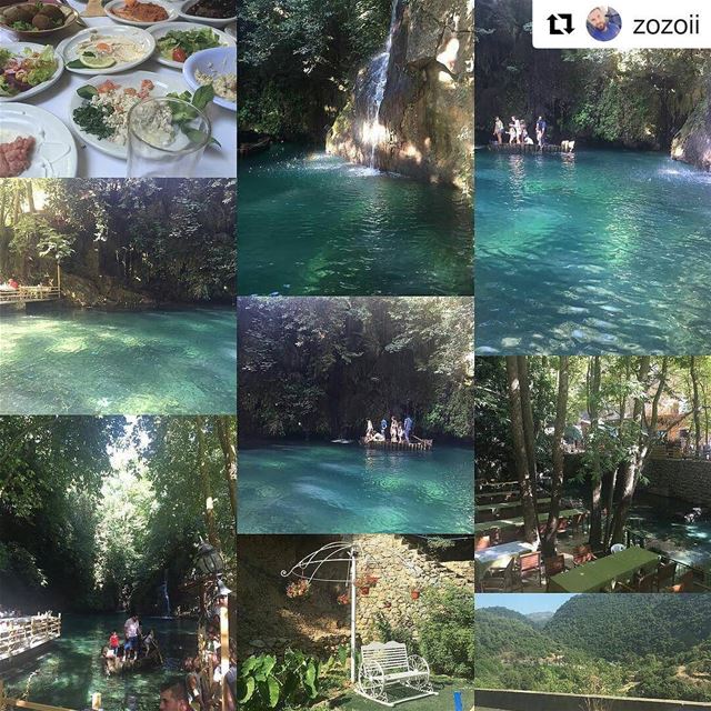  Repost @zozoii・・・Shallalat al zarka river chouf baakline amazing ...