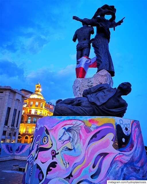 Revolution Breeds Art / Martyrs' Memorial 360 / Beirut the Syncretic /... (Martyrs' Square, Beirut)