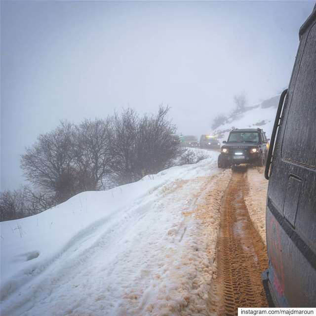RIDING THE STORM⚡❄••• lebanon  nature  snow  offroad  livelovebeirut ... (Lebanon)