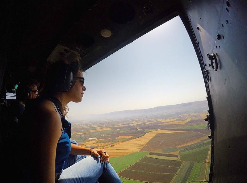 Rise Above Bekaa with the Lebanese Army 🚁🇱🇧💚✌🏻✌🏻 sunday  morning ... (Bekaa Valley)