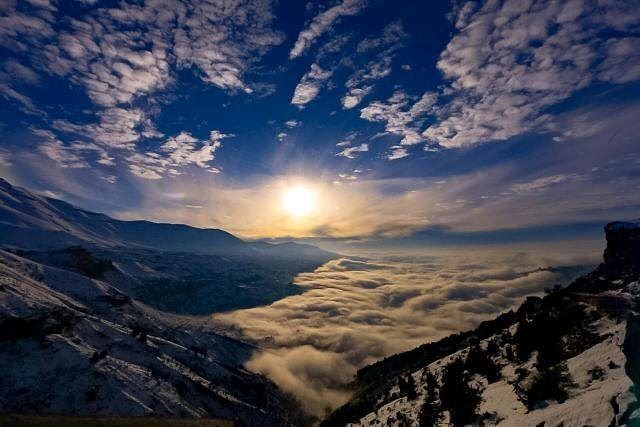 Rise & Shine Baby... Just Rise & Shine ❄☉❄ What a beautiful sunrise shot... (Bcharré, Liban-Nord, Lebanon)