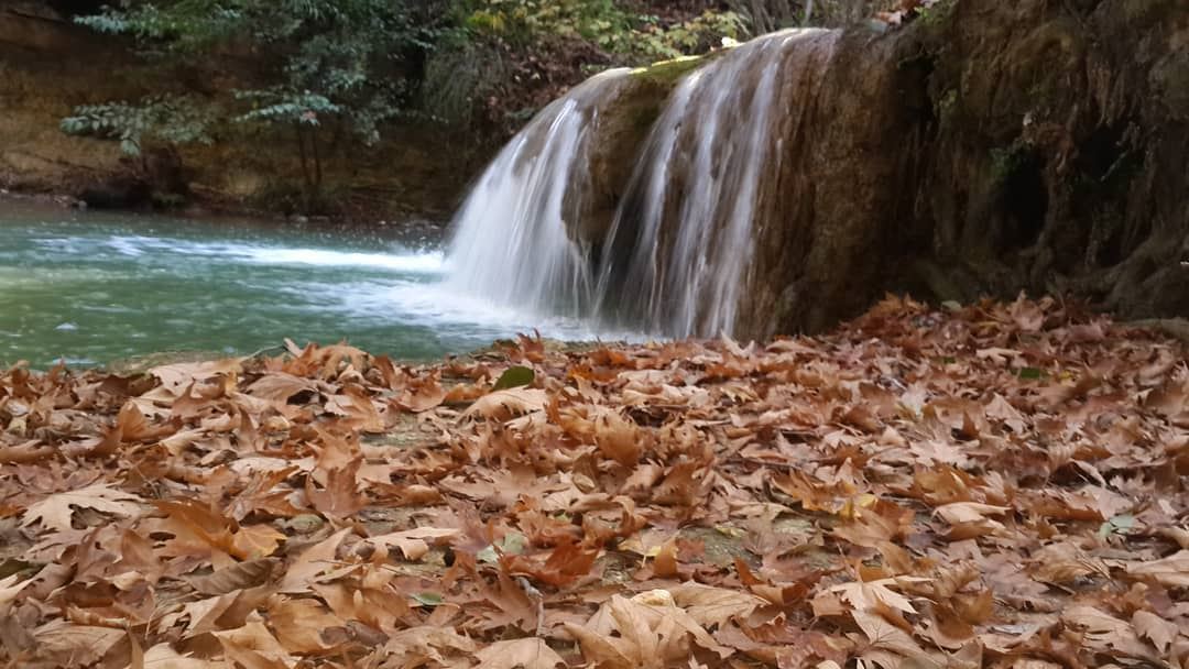 • river  riverwater  waterfall  riverwaterfall  tree  autumn  treeleaves ...