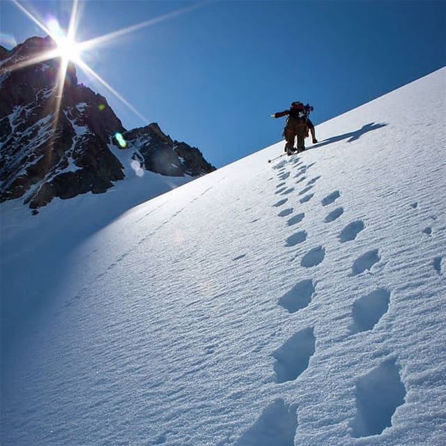  roadtoheaven  snowshoeing  sunnyday ... (El Laklouk, Mont-Liban, Lebanon)