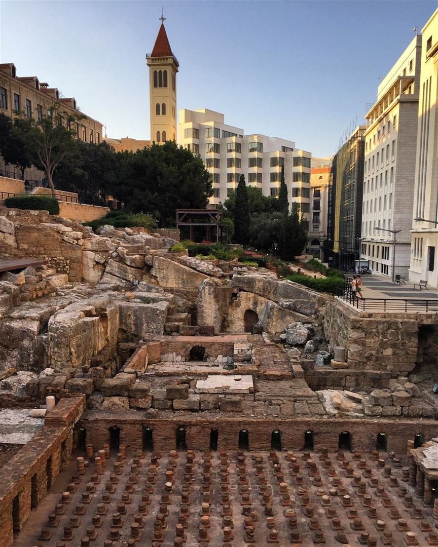  romanbaths  ruins of  downtown  ancient  history  architecture  roman ... (Roman Bath Ruins - Beirut)