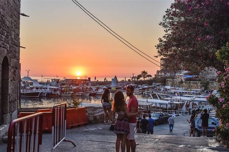 Romantic sunset in the oldest city of the world, 7000 years continuously... (Byblos, Lebanon)